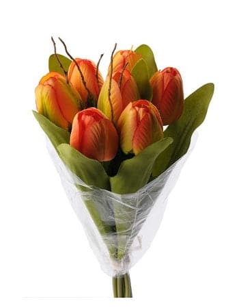 Kunstig Tulipan bundt 30 cm. Orange - Køb online nu