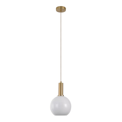 Se Chelsea Pendel - Pendel I Hvid Glas, Messingfarvet Fatning, Kugleformet, Ø20 Cm, 150 Cm Stofledning ❤ Stort online udvalg i HouseNordic ❤ Hurtig levering: 1 - 2 Hverdage samt billig fragt ❤ Varenummer: BBM-45560284578069 og barcode / Ean: '5713917020577 på lager - Udsalg på Lampe, Nyheder, Populære produkter Spar op til 62% - Over 312 kendte brands på udsalg