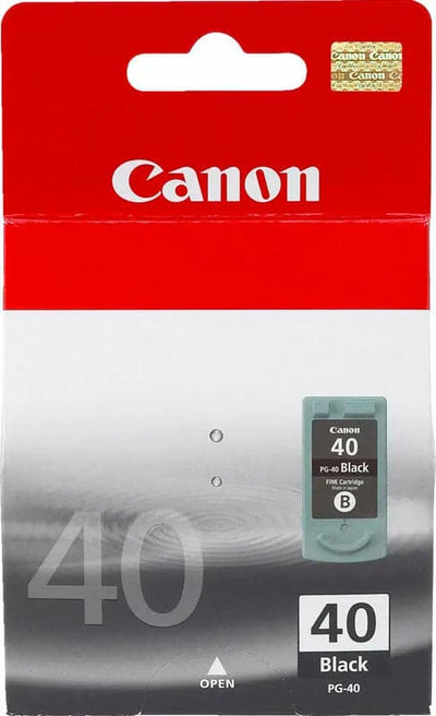 Se Canon PG-40 black ink cartridge printerpatron online her - Ean: 4960999273372