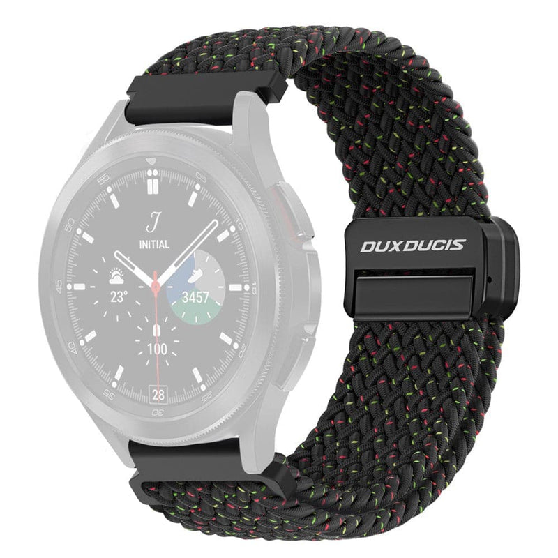Se Dux Ducis Mixture Pro - Samsung Galaxy Watch 3 45mm / Watch S3 - Magnetisk tekstil urrem 22mm - Black Unity ❤ Kæmpe udvalg i Blandet ❤ Hurtig levering: 1 - 2 Hverdage samt billig fragt - Varenummer: CPD-DU3022214 og barcode / Ean: &