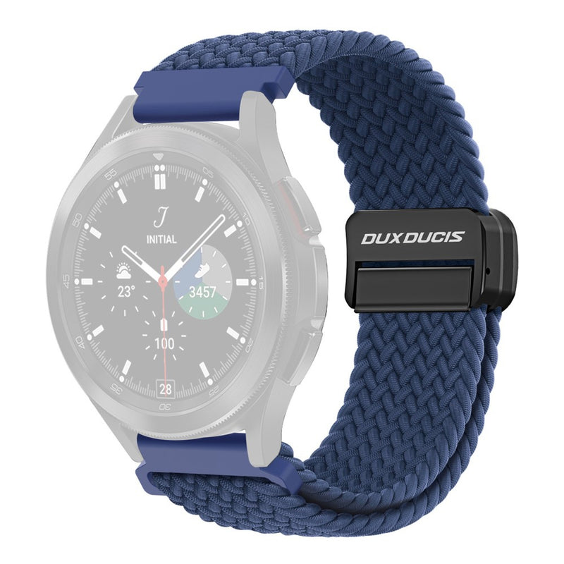 Se Dux Ducis Mixture Pro - Samsung Galaxy Watch 3 45mm / Watch S3 - Magnetisk tekstil urrem 22mm - Storm Blue ❤ Kæmpe udvalg i Blandet ❤ Hurtig levering: 1 - 2 Hverdage samt billig fragt - Varenummer: CPD-DU3022160 og barcode / Ean: &