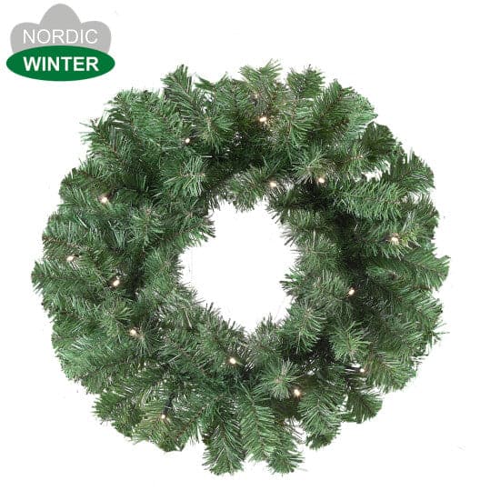 Se Kunstig grankrans Ø45 cm med lys ❤ Stort online udvalg i Nordic Winter ❤ Hurtig levering: 1 - 2 Hverdage samt billig fragt ❤ Varenummer: BGH-43821854097660 og barcode / Ean: &