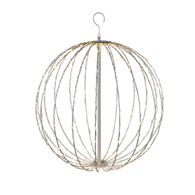 Se Metal kugle hvid, 320 LED lys Ø50 cm, 230V ❤ Stort online udvalg i Nordic Winter ❤ Hurtig levering: 1 - 2 Hverdage samt billig fragt ❤ Varenummer: BGH-43821855146236 og barcode / Ean: '5705858717425 på lager - Udsalg på Alle produkter Spar op til 66% - Over 454 kendte mærker på udsalg