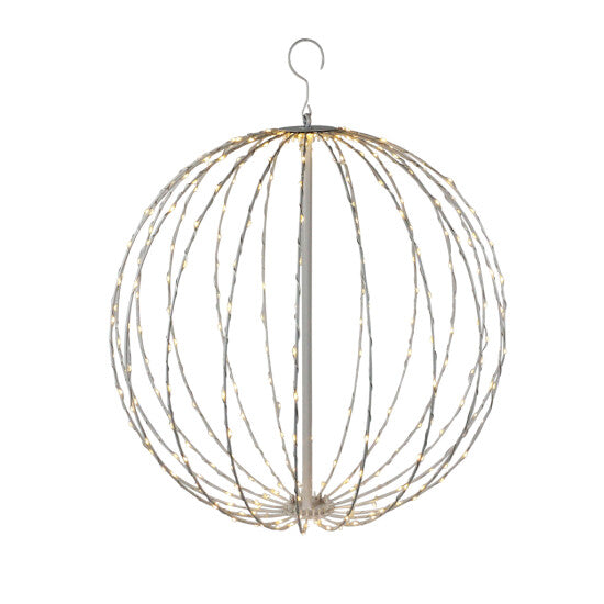 Se Metal kugle hvid, 320 LED lys Ø50 cm, 230V ❤ Stort online udvalg i Nordic Winter ❤ Hurtig levering: 1 - 2 Hverdage samt billig fragt ❤ Varenummer: BGH-43821855146236 og barcode / Ean: &