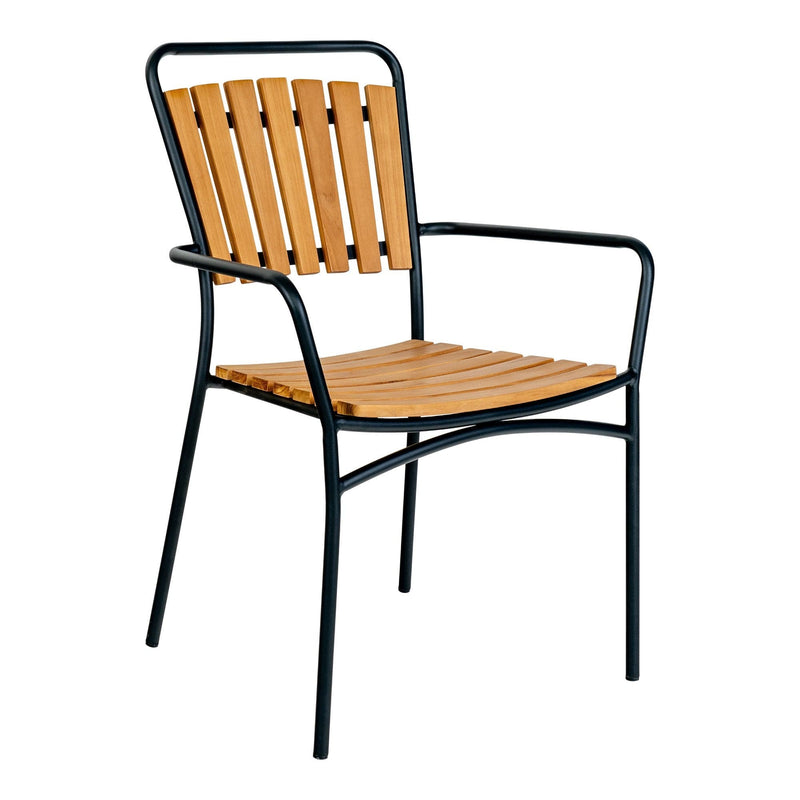 Se Cleveland Spisebordsstol - Spisebordsstol, Teak Med Sort Stel Sæt af 4 stk. ❤ Stort online udvalg i HouseNordic ❤ Hurtig levering: 1 - 2 Hverdage samt billig fragt - Varenummer: BBM-47983673377045 og barcode / Ean: &