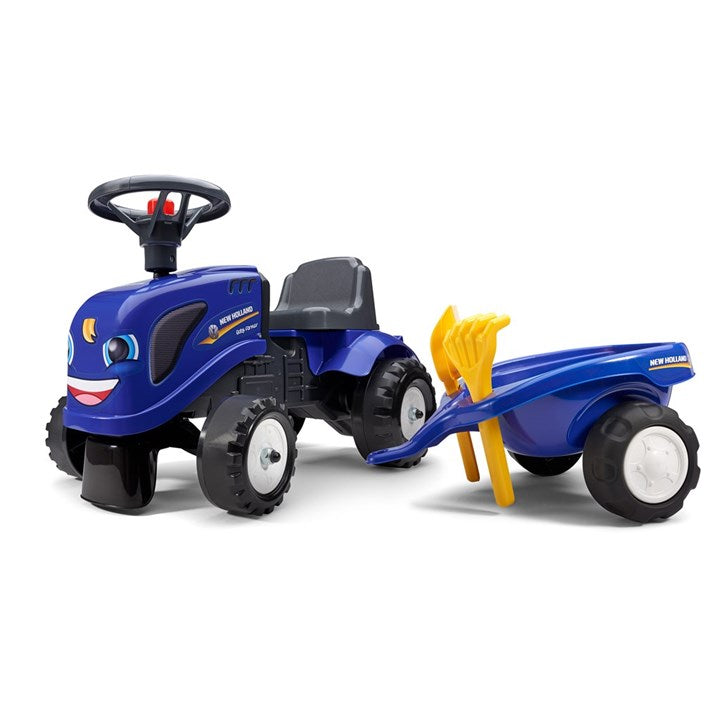 Se Falk Baby New Holland ride-on traktor med trailer, rive og skovl, fra 1-3 år ❤ Stort online udvalg i Falk ❤ Hurtig levering: 1 - 2 Hverdage samt billig fragt ❤ Varenummer: BGH-42438331859196 og barcode / Ean: &
