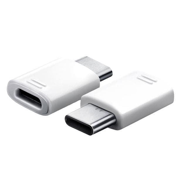 Se Original Samsung MicroUSB til USB-C adapter - EE-GN930 - Hvid ❤ Stort online udvalg i Samsung ❤ Hurtig levering: 1 - 2 Hverdage samt billig fragt - Varenummer: CPD-CL6610752 og barcode / Ean: &