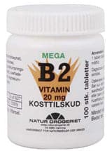 Se ND B2 20mg. Mega Vitamin DATOVARE 13/01-2024 ❤ Kæmpe udvalg i ND ❤ Hurtig levering: 1 - 2 Hverdage samt billig fragt - Varenummer: HG-12472-1 og barcode / Ean: &