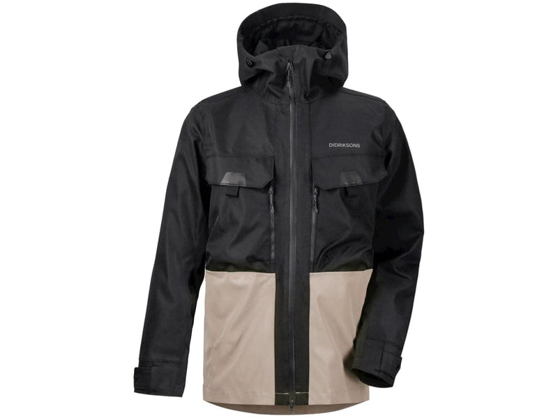 Se Didriksons - Stig - Herrejakke - Black/Beige - Str. L ✔ Kæmpe udvalg i  Didriksons ✔ Hurtig levering: 1 - 2 Hverdage samt billig fragt - Varenummer: CKP-7332627912101 og barcode / Ean: &