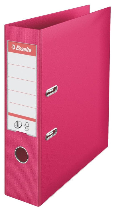 Se Brevordner Esselte no1 pp A4 75mm fuchsia online her - Ean: 4049793020655