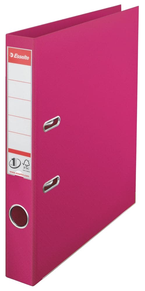 Se Brevordner Esselte no1 pp A4 50mm fuchsia online her - Ean: 4049793020686