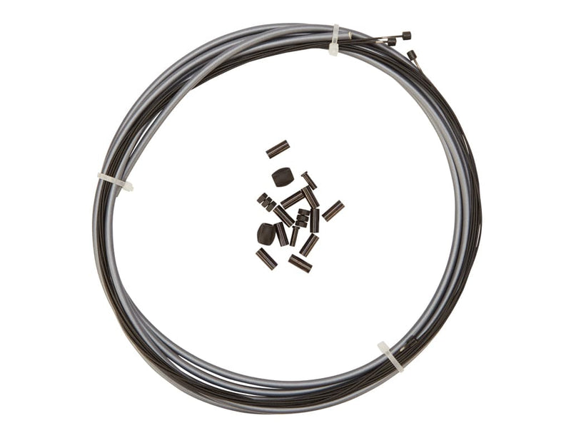 Se OnGear - Premium Kevlar/Teflon Gearkabel - 4 mm - Grå - Sæt til for og bag ❤ Kæmpe udvalg i On Gear ❤ Hurtig levering: 1 - 2 Hverdage samt billig fragt - Varenummer: CKP-5712934003938 og barcode / Ean: &