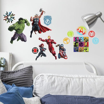 Se Avengers Classic Wallstickers ❤ Stort online udvalg i Roommates ❤ Hurtig levering: 1 - 2 Hverdage samt billig fragt - Varenummer: MMA-216081 og barcode / Ean: '034878771717 på lager - Udsalg på Superhelte Wallstickers (Marvel m.v.) Spar op til 65% - Over 350 kendte brands på udsalg