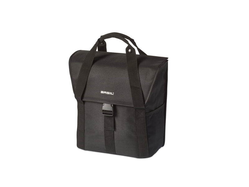 Se Basil Go Single bag - Cykeltaske - 16 liter - Solid black ❤ Kæmpe udvalg i Basil ❤ Hurtig levering: 1 - 2 Hverdage samt billig fragt - Varenummer: CKP-8715019176562 og barcode / Ean: &