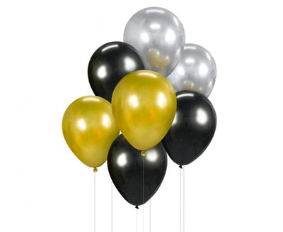 Se Ballonbuket- Guld Sølv Sort / 7 Stk ❤ Kæmpe udvalg i Godan ❤ Hurtig levering: 1 - 2 Hverdage samt billig fragt - Varenummer: BAR-697749 og barcode / Ean: '5902973154382 på lager - Udsalg på Fest Balloner Latex Ballon Spar op til 59% - Over 454 design mærker på udsalg