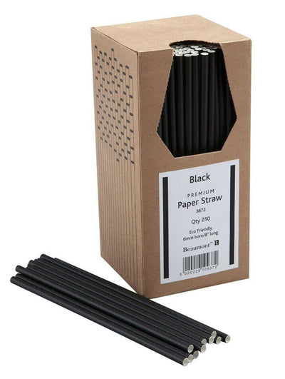 Se Papirsugerør 20cm 6mm Sort Pk 250 ✔ Kæmpe udvalg i  Beaumont ✔ Hurtig levering: 1 - 2 Hverdage samt billig fragt - Varenummer: BAR-12480 og barcode / Ean: '5020229109372 på lager - Udsalg på Barudstyr | Cocktailtilbehør | Sugerør Spar op til 57% - Over 857 kendte brands på udsalg