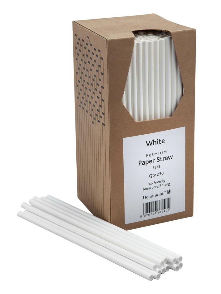 Se Papirsugerør 20cm 6mm Hvid Pk 250 ✔ Kæmpe udvalg i  Beaumont ✔ Hurtig levering: 1 - 2 Hverdage samt billig fragt - Varenummer: BAR-12483 og barcode / Ean: &