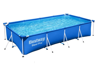 Se Bestway Steel Pro Frame Pool  400 x 211 x 81 cm ✔ Kæmpe udvalg i  Bestway ✔ Hurtig levering: 1 - 2 Hverdage samt billig fragt - Varenummer: MMA-17856405 og barcode / Ean: '6942138949599 på lager - Udsalg på Badebassin/pools til pumpe Spar op til 66% - Over 1454 design brands på udsalg