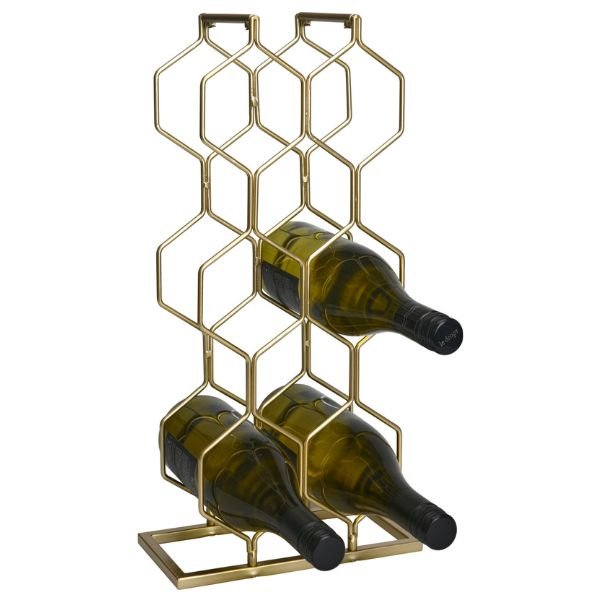 Se Vinreol i Metal Til 8 Flasker Guld ❤ Kæmpe udvalg i Koop ❤ Hurtig levering: 1 - 2 Hverdage samt billig fragt - Varenummer: BAR-709176 og barcode / Ean: &