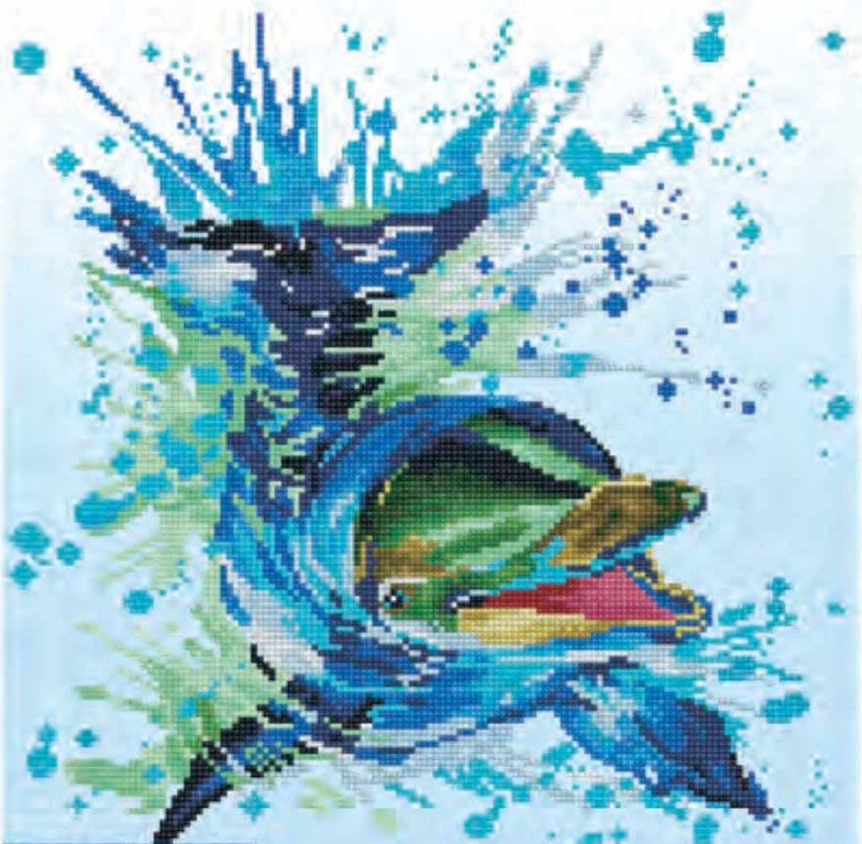 Se Diamond Dotz 40 x 40 cm - Delfin ✔ Kæmpe udvalg i  Diamond Dotz ✔ Hurtig levering: 1 - 2 Hverdage samt billig fragt - Varenummer: MMA-212033 og barcode / Ean: &