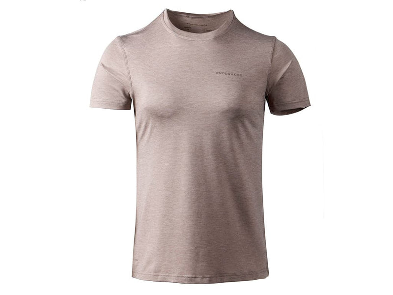 Se Endurance Maje Melange - T-shirt m. korte ærmer - Dame - Warm Taupe - Str. 40 ❤ Kæmpe udvalg i Endurance ❤ Hurtig levering: 1 - 2 Hverdage samt billig fragt - Varenummer: CKP-5715182034501 og barcode / Ean: &