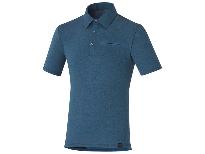 Se Shimano Transit - Polo cykeltrøje - Blå - Str. XX-Large ❤ Kæmpe udvalg i Shimano ❤ Hurtig levering: 1 - 2 Hverdage samt billig fragt - Varenummer: CKP-4550170420574 og barcode / Ean: &