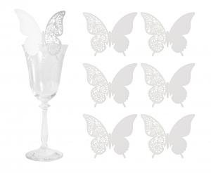 Se Sommerfugl Glas Pladskort Hvid 6 Stk ✔ Kæmpe udvalg i Godan ✔ Hurtig levering: 1 - 2 Hverdage samt billig fragt - Varenummer: BAR-697780 og barcode / Ean: '5902973134582 på lager - Udsalg på Fest - Fest Tilbehør Spar op til 54% - Over 324 kendte brands på udsalg
