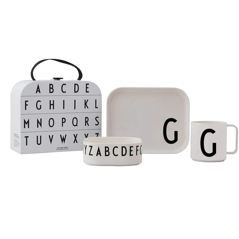 Design Letters GAVEÆSKE TRITAN SPISESÆT G  (emballage skadet)