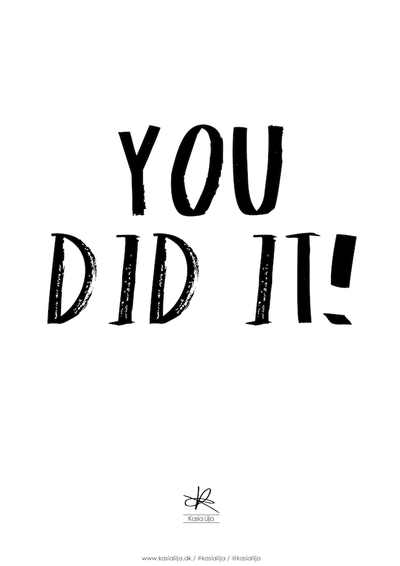 Se Kasia Lilja A5 Kort - You Did It ❤ Stort online udvalg i Kasia Lilja ❤ Hurtig levering: 1 - 2 Hverdage samt billig fragt ❤ Varenummer: KASL-5268 og barcode / Ean: 5710495006672 på lager - Udsalg på Boligtilbehør - Over 424 kendte brands på udsalg
