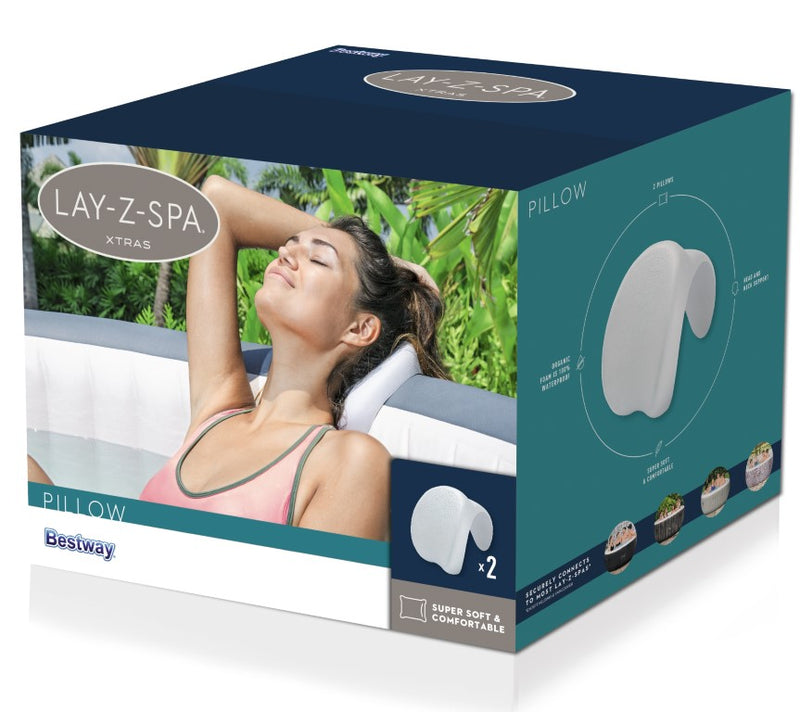 Se LAY-Z-Spa Pude / Nakkestøtte (2 stk.) - Ny 2021 model ✔ Kæmpe udvalg i  Bestway ✔ Hurtig levering: 1 - 2 Hverdage samt billig fragt - Varenummer: MMA-17860307 og barcode / Ean: &