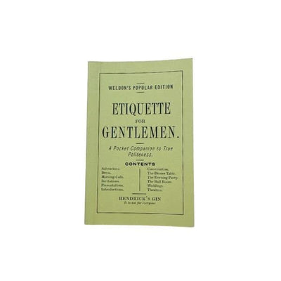 Se Hendricks "Etiquette For Gentlemen" ❤ Stort online udvalg i HENDRICKS ❤ Hurtig levering: 1 - 2 Hverdage samt billig fragt - Varenummer: BAR-693315 og barcode / Ean: på lager - Udsalg på Barudstyr | Bardisken | Merchandise Spar op til 54% - Over 454 kendte mærker på udsalg