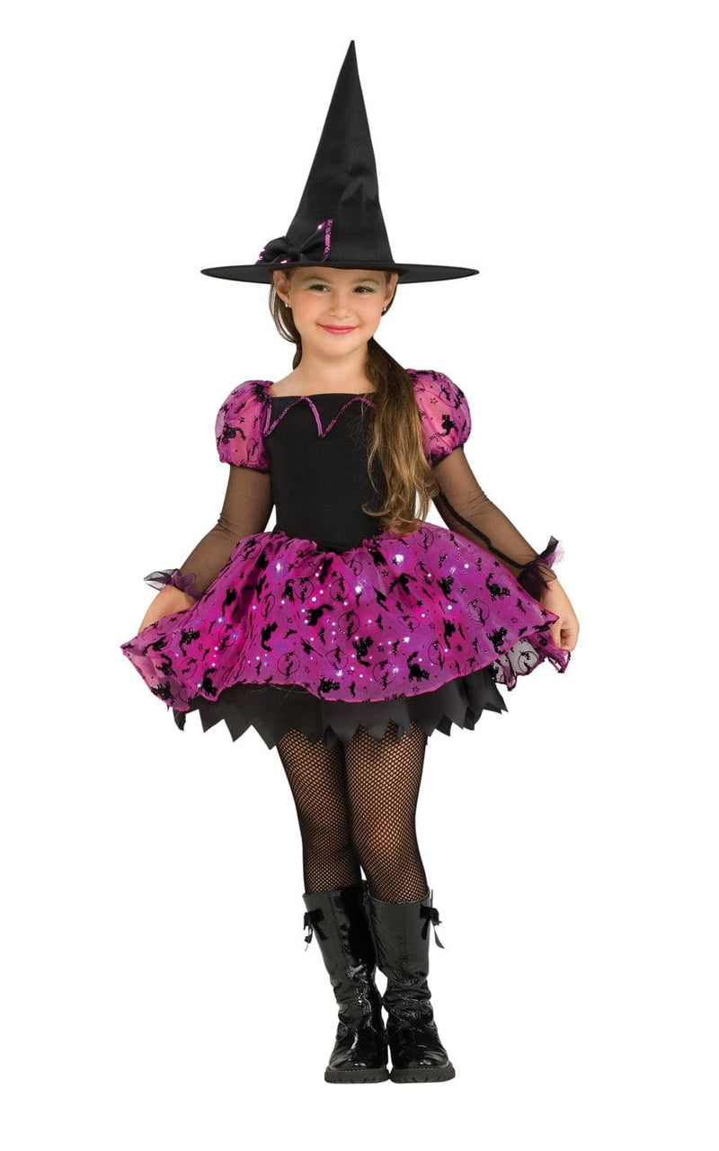 Se Moonlight Magisk Heks m/lys halloween kjole til børn ✔ Kæmpe udvalg i  Rubie&