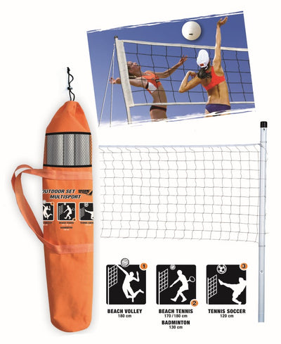 Se Multisport sæt (Volley, Beach Tennis, Badminton, tennis fodbold) ✔ Kæmpe udvalg i  Sport1 ✔ Hurtig levering: 1 - 2 Hverdage samt billig fragt - Varenummer: MMA-1954850006 og barcode / Ean: '8003029406121 på lager - Udsalg på Havespil til børn Spar op til 65% - Over 1347 kendte brands på udsalg