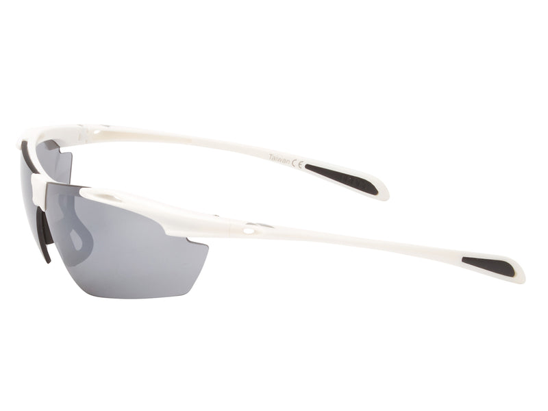 Se Ongear Croix de Fer - Cykelbrille med PC Smoke flash mirror linse - Mat hvid ❤ Kæmpe udvalg i On Gear ❤ Hurtig levering: 1 - 2 Hverdage samt billig fragt - Varenummer: CKP-5712934008377 og barcode / Ean: &