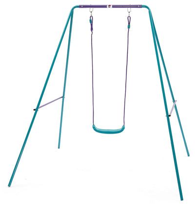 Se Plum Single Metal Gyngestativ Turkis/lilla ✔ Kæmpe udvalg i  Plum ✔ Hurtig levering: 1 - 2 Hverdage samt billig fragt - Varenummer: MMA-16522103 og barcode / Ean: '5036523044943 på lager - Udsalg på Gyngestativer (Træ og Metal) Spar op til 67% - Over 785 kendte brands på udsalg