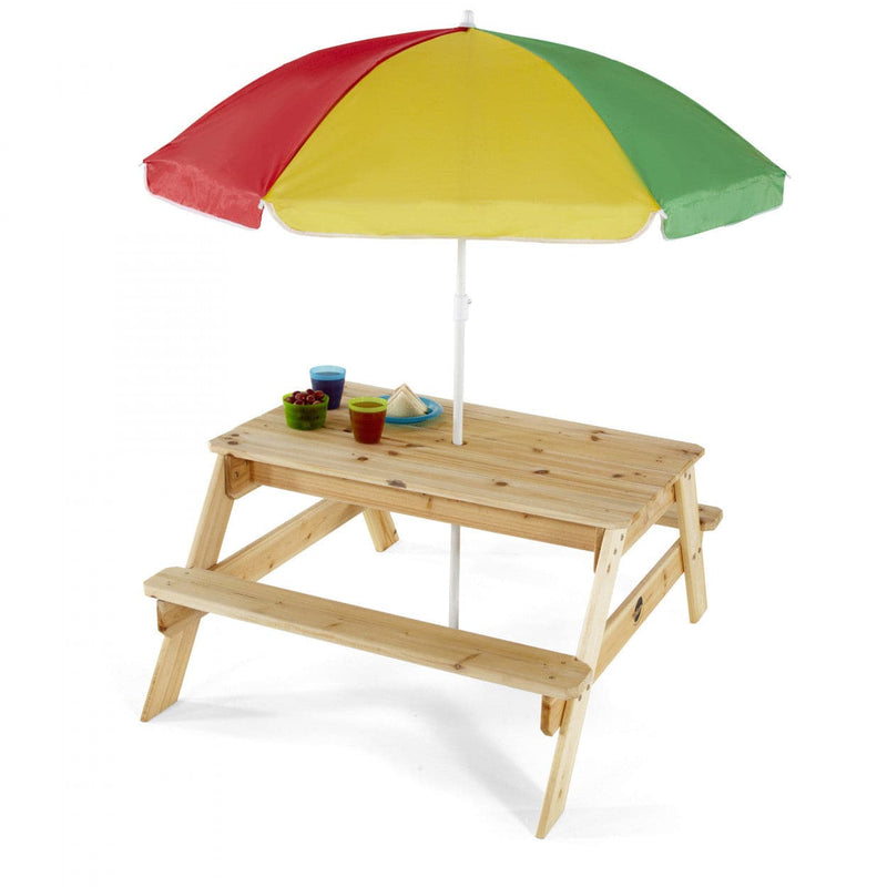 Se Plum Træ Børne Havebord med parasol ✔ Kæmpe udvalg i  Plum ✔ Hurtig levering: 1 - 2 Hverdage samt billig fragt - Varenummer: MMA-16525075 og barcode / Ean: &