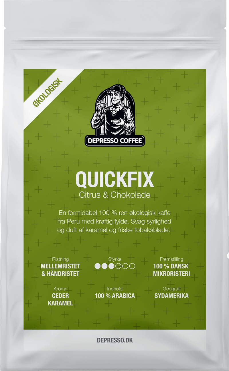 Se Depresso Coffee Kaffebønner Quickfix - Tilbud ❤ Depresso Coffee ❤ Hurtig levering: 1 - 2 Hverdage samt billig fragt ❤ Varenummer: DC-3264 og barcode / Ean:  på lager - Kæmpe udvalg i  Kaffebønner - Over 857 kendte brands på udsalg