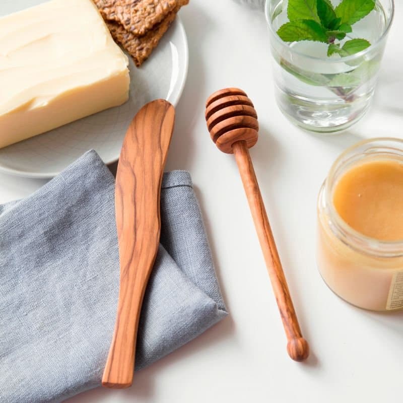 Se Smørkniv Og Honningske Sæt i Oliventræ ❤ Kæmpe udvalg i Steel-Function ❤ Hurtig levering: 1 - 2 Hverdage samt billig fragt - Varenummer: BAR-673672 og barcode / Ean: &