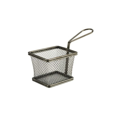 Se Mini Friturekurv Til Servering Af Pomfritter Sort 10 x 8 x 7.5cm Rustfrit Stål ❤ Stort online udvalg i Genware ❤ Hurtig levering: 1 - 2 Hverdage samt billig fragt ❤ Varenummer: BAR-701410 og barcode / Ean: på lager - Udsalg på Hjem og have | Køkken og spisestue | Service og bestik | Serveringsfade og -skåle | Serveringsfade Spar op til 54% - Over 400 kendte brands på udsalg