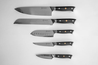 Se Shinto Alle knive + 4 steakknive ❤ Shintoknives ❤ Hurtig levering: 1 - 2 Hverdage og gratis fragt til pakkeshop ❤ Varenummer: SK-4240 og barcode / Ean:  på lager - Kæmpe udvalg i  Knive - Over 392 kendte brands på udsalg