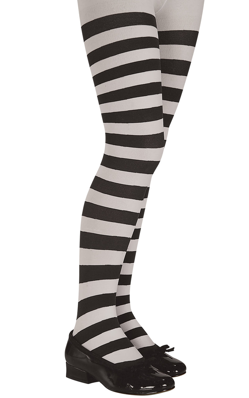 Se Sort og Hvide Tights børne kostume til halloween ❤ Stort online udvalg i Rubie&