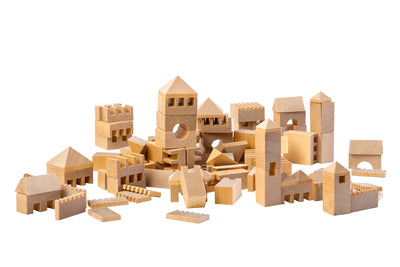 Se VARIS Town - Byg din egen by - Træklodser 107 Dele ✔ Kæmpe udvalg i  VARIS TOYS ✔ Hurtig levering: 1 - 2 Hverdage samt billig fragt - Varenummer: MMA-179112 og barcode / Ean: '4751001550112 på lager - Udsalg på Varis Træ Stableklodser Spar op til 67% - Over 1347 kendte brands på udsalg