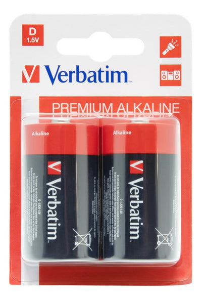 Se Verbatim D Batteri 2 stk. (LR20) ❤ Stort online udvalg i Verbatim ❤ Hurtig levering: 1 - 2 Hverdage samt billig fragt ❤ Varenummer: MMA-62909 og barcode / Ean: '023942499237 på lager - Udsalg på Batterier Spar op til 51% - Over 324 kendte brands på udsalg