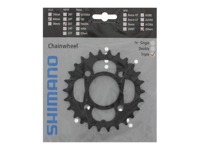 Se Shimano Acera - 26 tands klinge MTB - BCD64 - Sort - FC-M391 og FC-M430 ❤ Kæmpe udvalg i Shimano ❤ Hurtig levering: 1 - 2 Hverdage samt billig fragt - Varenummer: CKP-4524667950684 og barcode / Ean: '4524667950684 på lager - Udsalg på Klinger Spar op til 65% - Over 454 kendte brands på udsalg