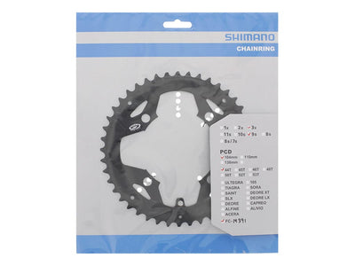 Se Shimano Acera - 44 tands klinge MTB - BCD104 - Sort - FC-M391 og FC-M430 ❤ Kæmpe udvalg i Shimano ❤ Hurtig levering: 1 - 2 Hverdage samt billig fragt - Varenummer: CKP-4524667950691 og barcode / Ean: '4524667950691 på lager - Udsalg på Klinger Spar op til 67% - Over 454 kendte brands på udsalg