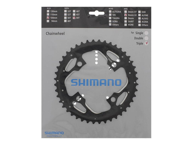 Se Shimano Deore LX - 44 tands klinge MTB - BCD104 - Sort - FC-T671 ❤ Kæmpe udvalg i Shimano ❤ Hurtig levering: 1 - 2 Hverdage samt billig fragt - Varenummer: CKP-4524667933380 og barcode / Ean: &