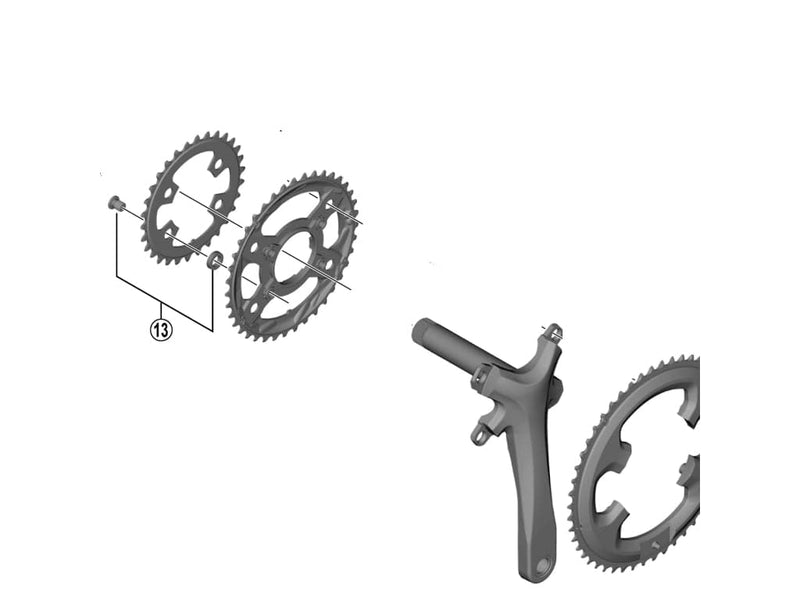 Se Shimano Tiagra - Klingebolte - 4 stk. - Til triple kranksæt - FC-4703 ❤ Kæmpe udvalg i Shimano ❤ Hurtig levering: 1 - 2 Hverdage samt billig fragt - Varenummer: CKP-4524667896265 og barcode / Ean: &