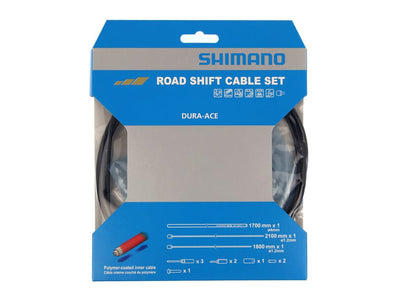 Se Shimano Dura Ace gearkabelsæt - Road Polymer - For-og bagskifter kabel komplet - Sort ❤ Stort online udvalg i Shimano ❤ Hurtig levering: 1 - 2 Hverdage samt billig fragt - Varenummer: CKP-4524667317128 og barcode / Ean: '4524667317128 på lager - Udsalg på Gearkabler & gearwire Spar op til 64% - Over 785 kendte brands på udsalg