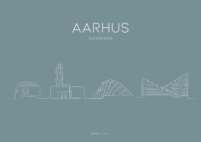 Se Aarhus - Dusty blue af Pluma Posters ❤ Stort online udvalg i Pluma Posters ❤ Hurtig levering: 1 - 2 Hverdage samt billig fragt ❤ Varenummer: ILL-15705 og barcode / Ean: på lager - Udsalg på Illux Art shop - Grafisk kunst - Pluma Posters - Illustration Spar op til 65% - Over 424 kendte brands på udsalg