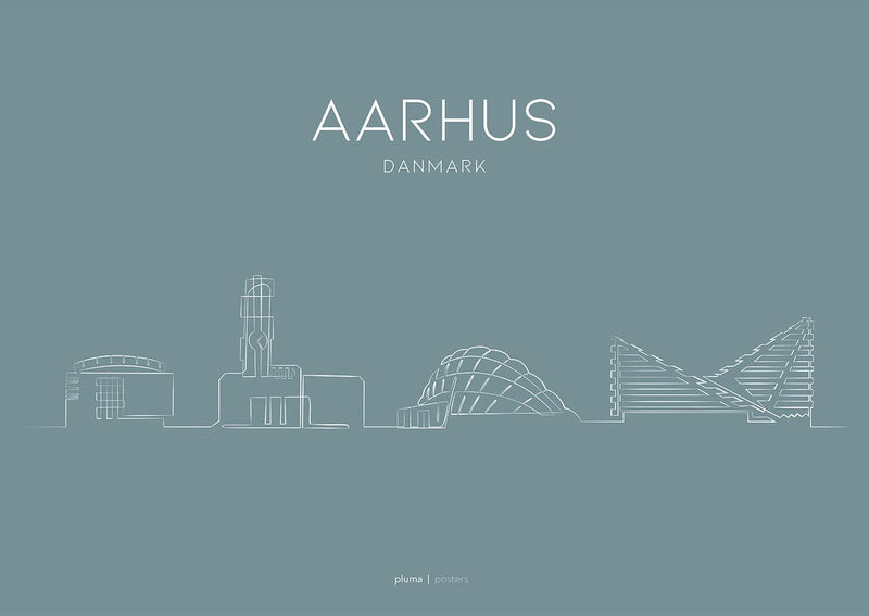 Se Aarhus - Dusty blue af Pluma Posters ❤ Stort online udvalg i Pluma Posters ❤ Hurtig levering: 1 - 2 Hverdage samt billig fragt ❤ Varenummer: ILL-15705 og barcode / Ean: på lager - Udsalg på Illux Art shop - Grafisk kunst - Pluma Posters - Illustration Spar op til 65% - Over 424 kendte brands på udsalg